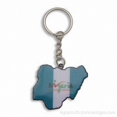 Printed Metal Keychain, Customized Designs are Welcome, Various Finishes are Available
